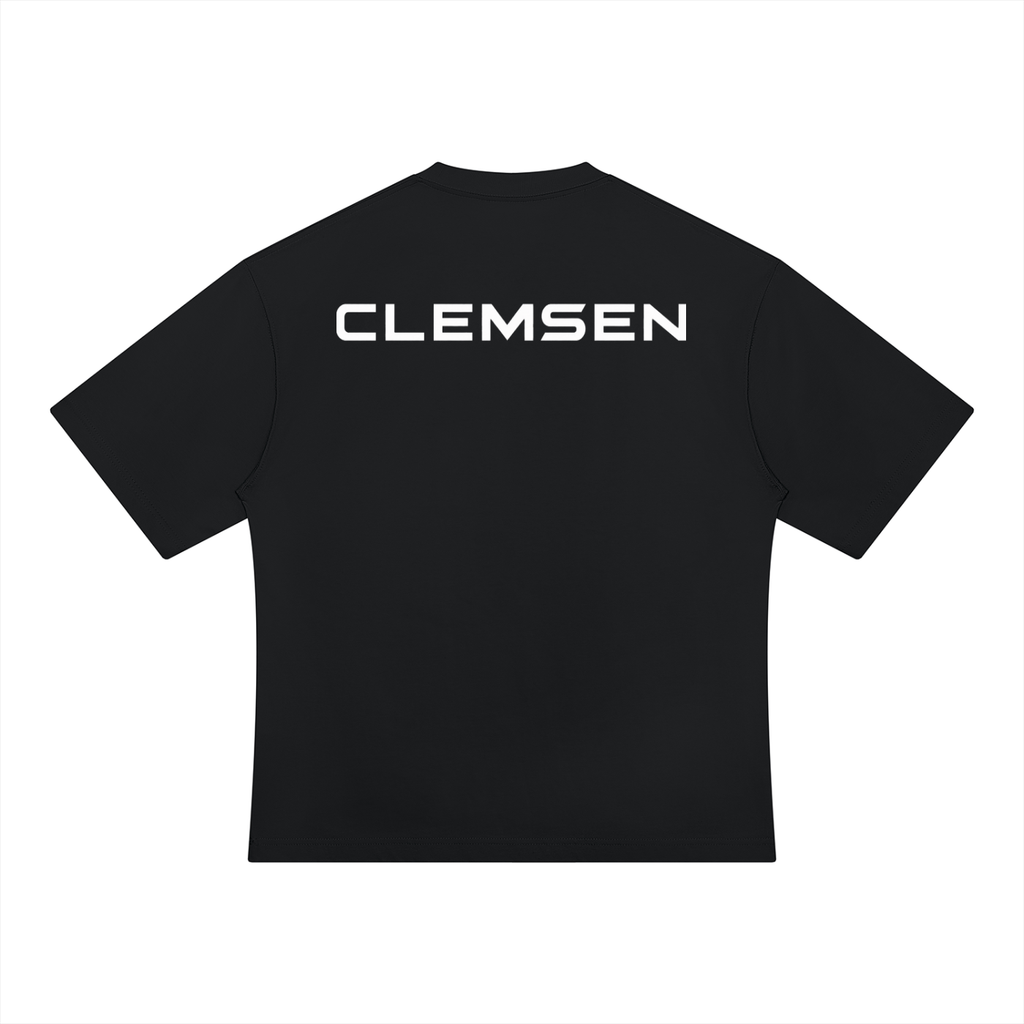 CLEMSEN Signature Heavyweight Oversized Tee – product view 2