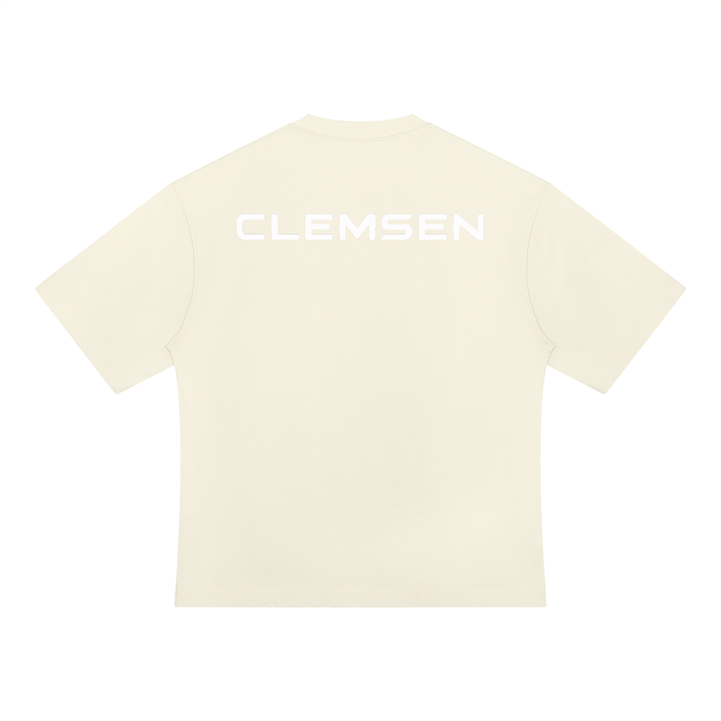 CLEMSEN Signature Heavyweight Oversized Tee – product view 4